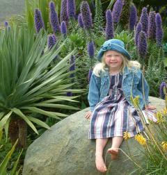 Hannah on rock